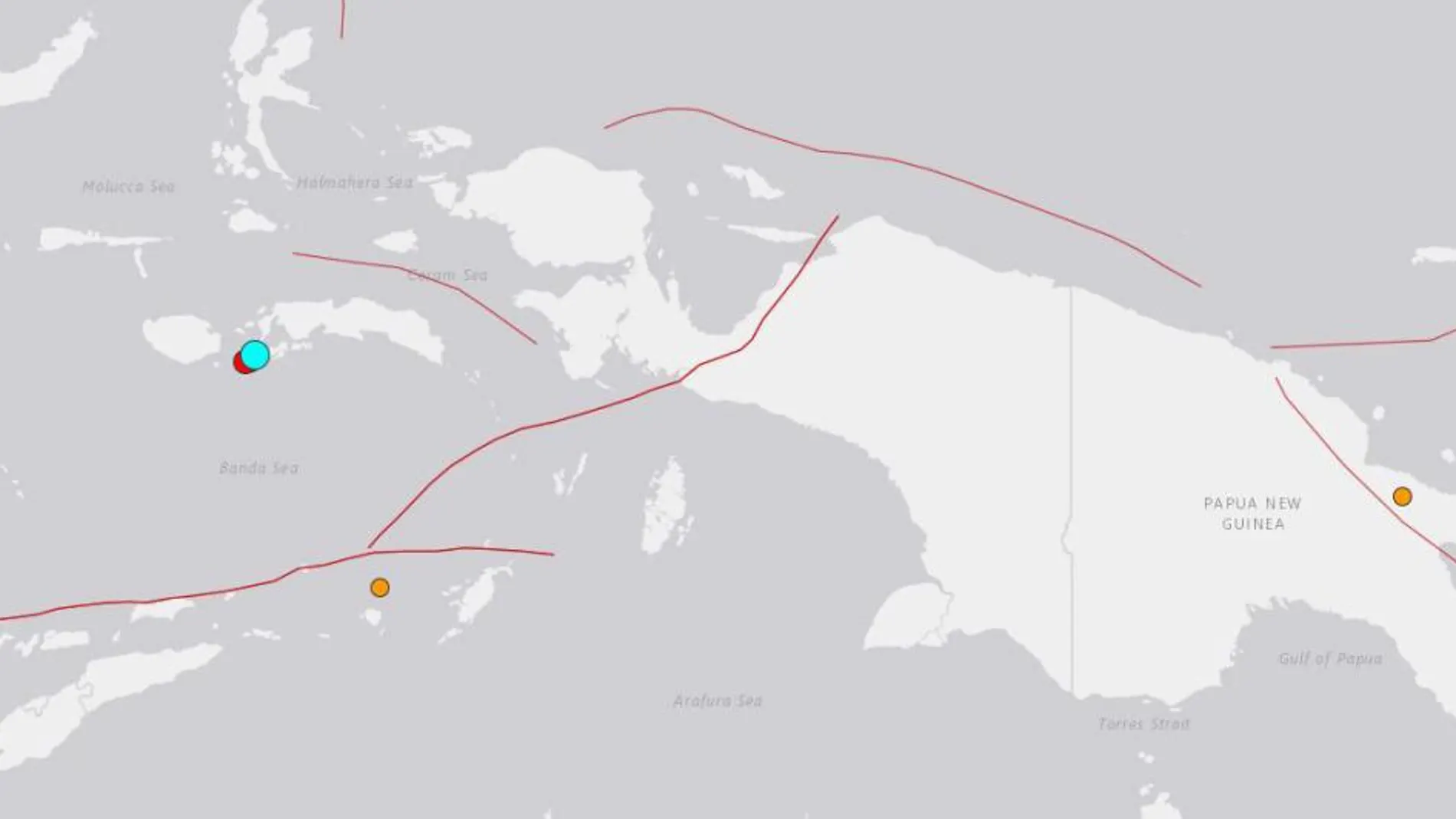 Dos seísmos de 5,9 y 5,7 grados sacuden las islas Molucas