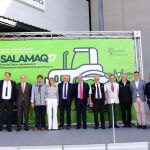 Representantes de la Diputación de Salamanca y de Nueva Aquitania en la Feria Salamaq