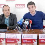Ángel Hernández y Carlos Bravo presentan la campaña de CCOO