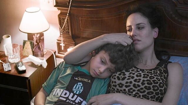 La película «Techo y comida» cuenta en su reparto con Natalia de Molina, presente ayer en el acto