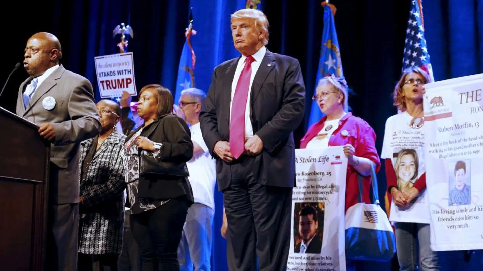 El candidato republicano Donald Trump
