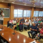 El consejero de Agua, Agricultura, Ganadería y Pesca, Francisco Jódar, ayer en la Jornada Técnica «Situación actual de la Xylella fastidiosa en España»
