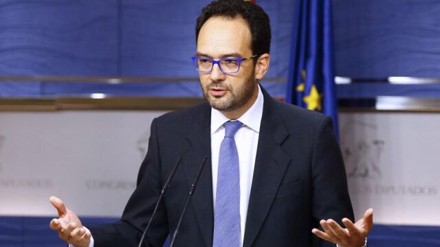 El portavoz parlamentario socialista, Antonio Hernando