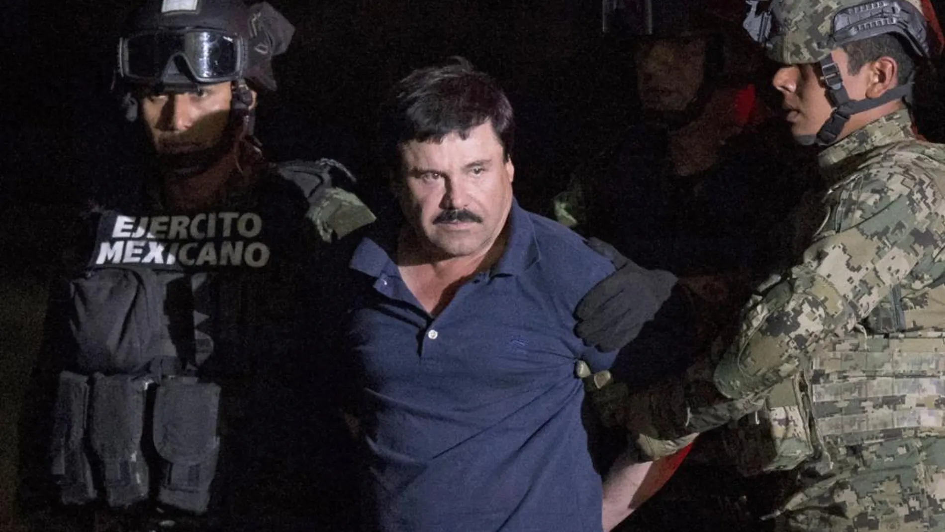 "El Chapo"Guzman tras ser detenido el pasado mes de enero