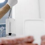 Imagen de archivo de una fábrica de hamburguesas