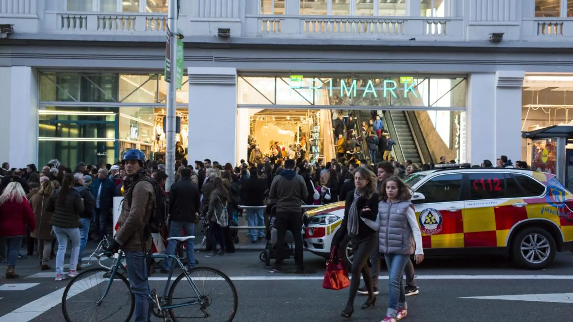 La Gran Vía se cerró al tráfico en Navidad