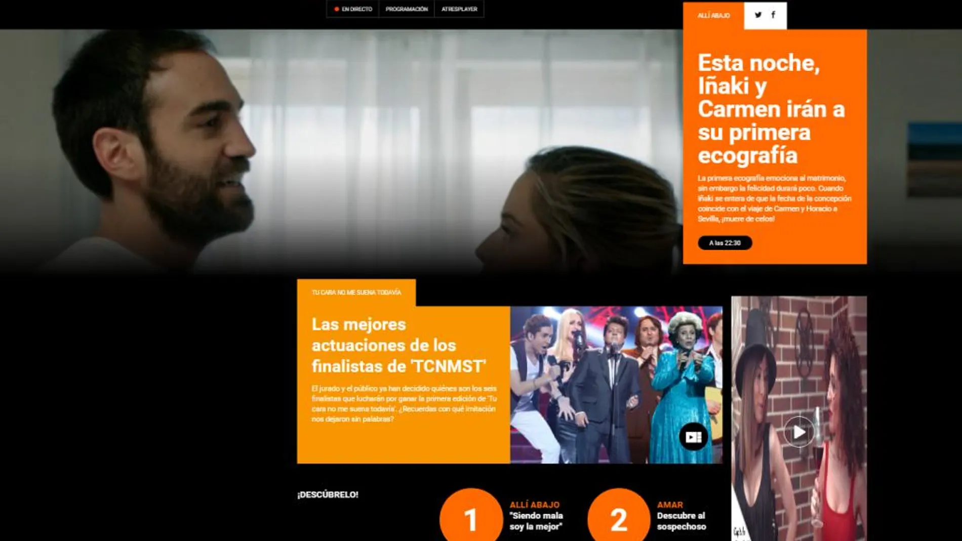 Web oficial de Antena 3/ ATRESMEDIA