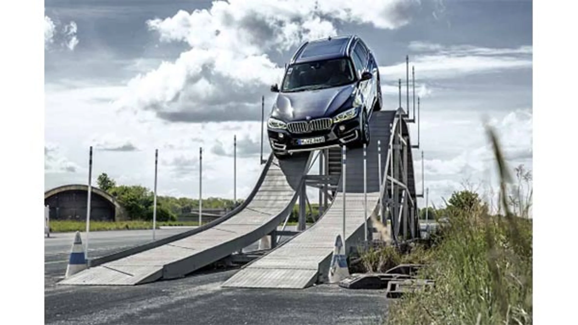 Una de las rampas predispuestas en la jornada de BMW xDrive expecience