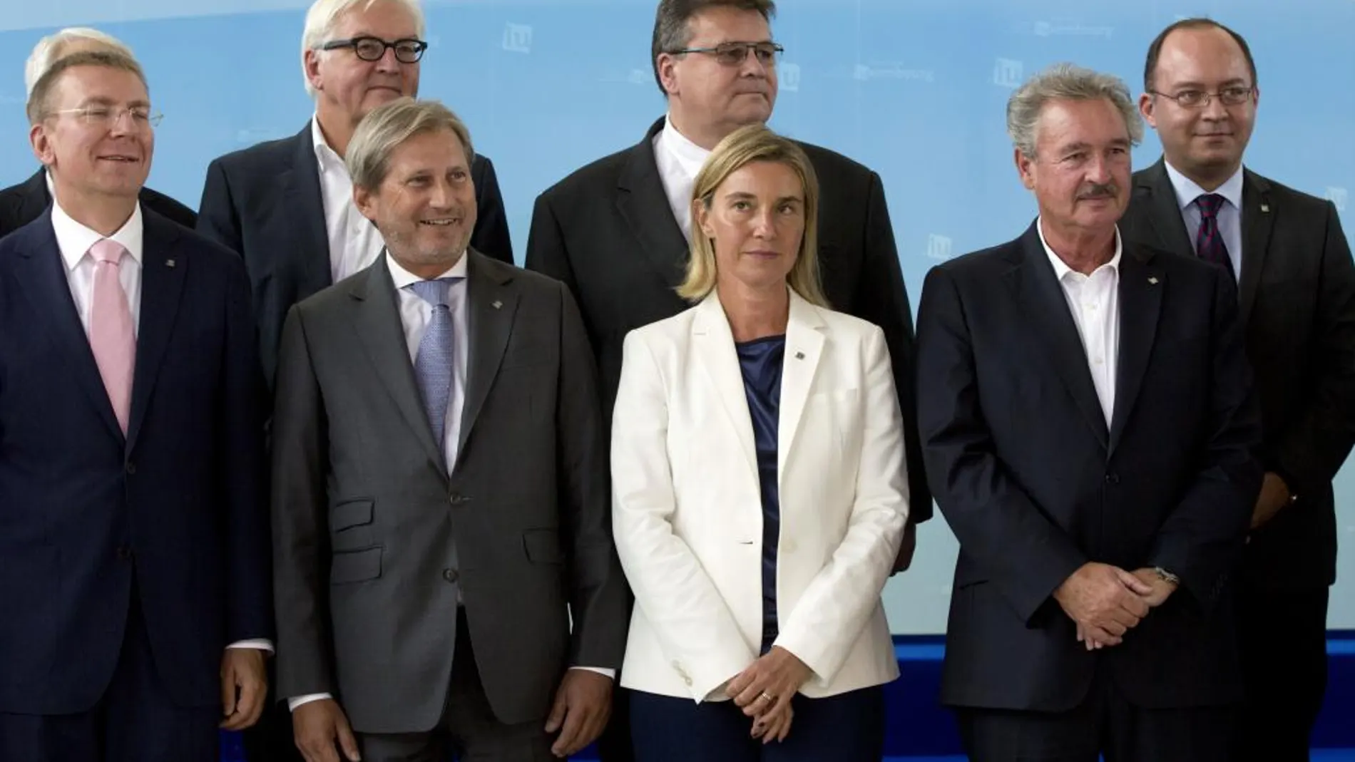 Federica Mogherini, al término de dos días de reuniones informales de los ministros de Exteriores.