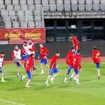 La Selección se entrena en el Cluj Arena, escenario del amistoso que disputarán hoy Rumanía y España
