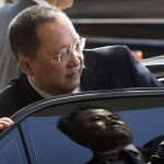 El ministro de Exteriores de Corea del Norte, Ri Yong Ho, el pasado día 9 en Pekín