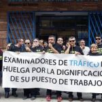 Protesta de los examinadores de Tráfico