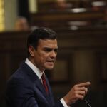 Predo Sánchez durante su intervención en el Congreso