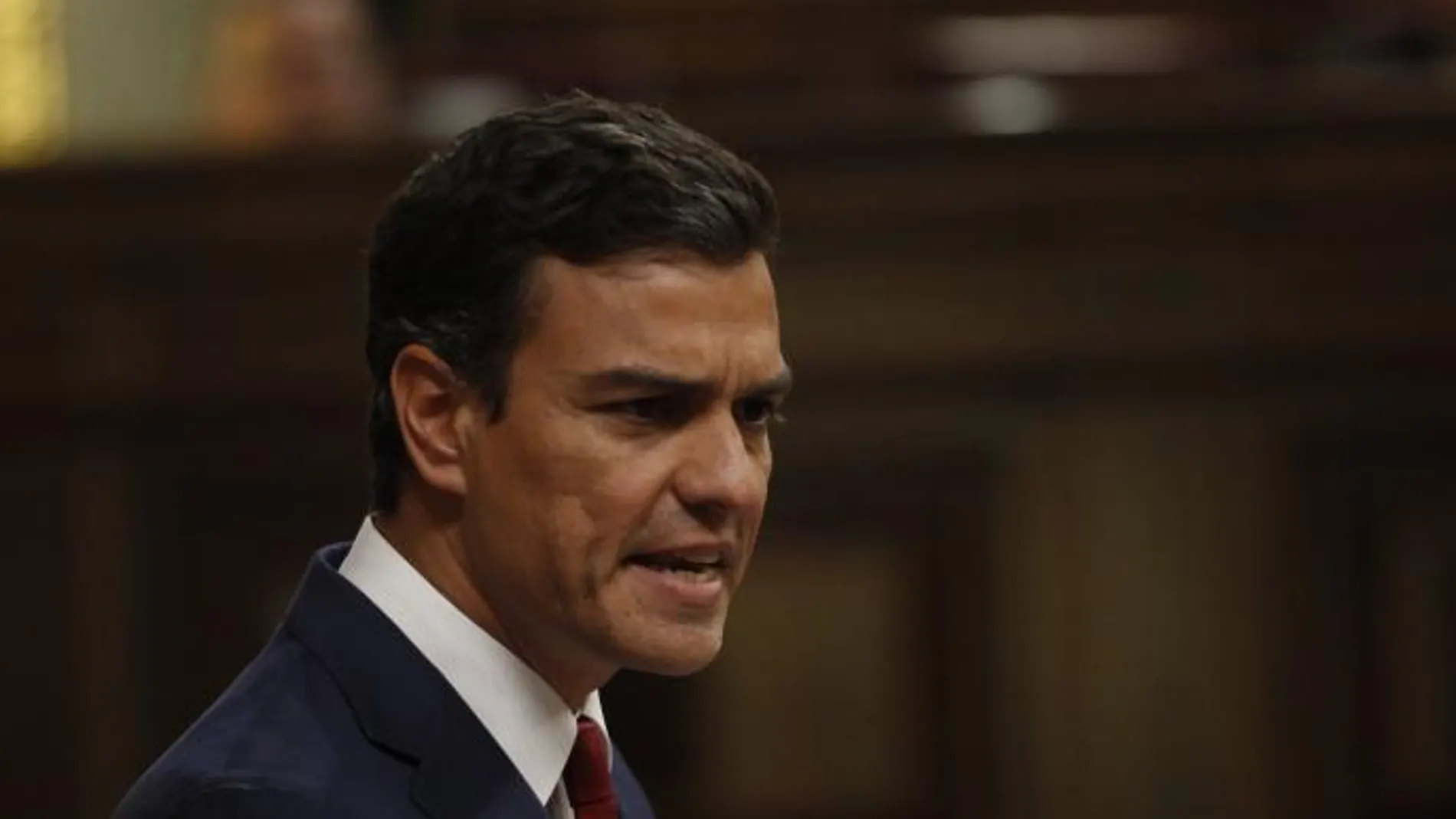 Predo Sánchez durante su intervención en el Congreso