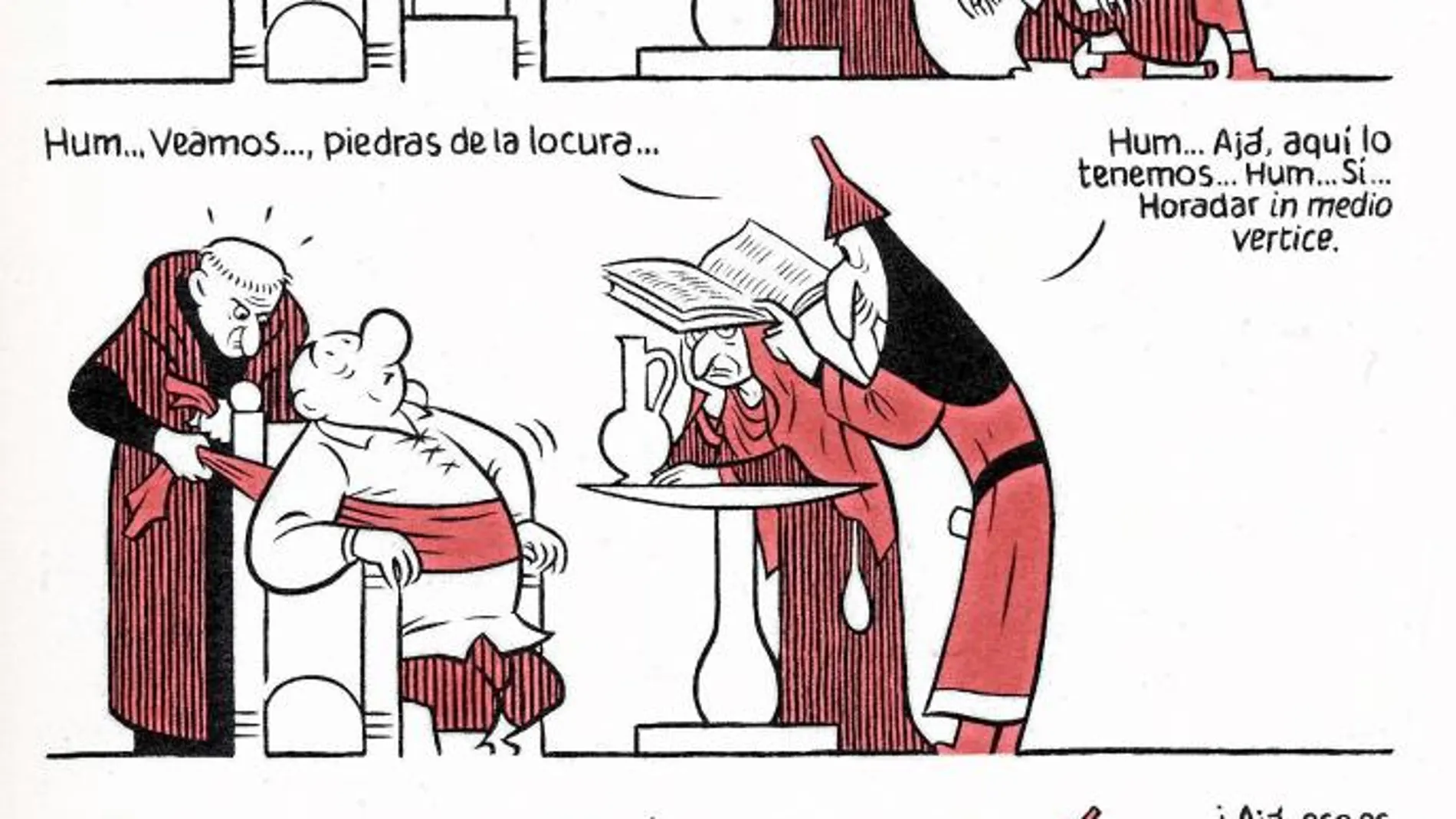 Una de las viñetas del libro que acaba de editar el ilustrador