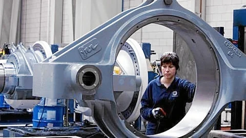 Fabricación de Nacelle en la planta de Gamesa Eólica en Ágreda, que recibe un préstamo estatal de 453.000 euros