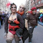 Personajes con disfraces soeces formaron parte de la comitiva del desfile del Carnaval de Tetuán
