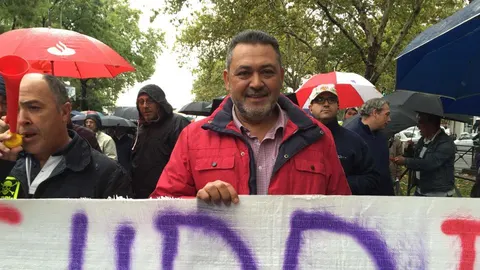 Julio Sanz, presidente de los taxistas