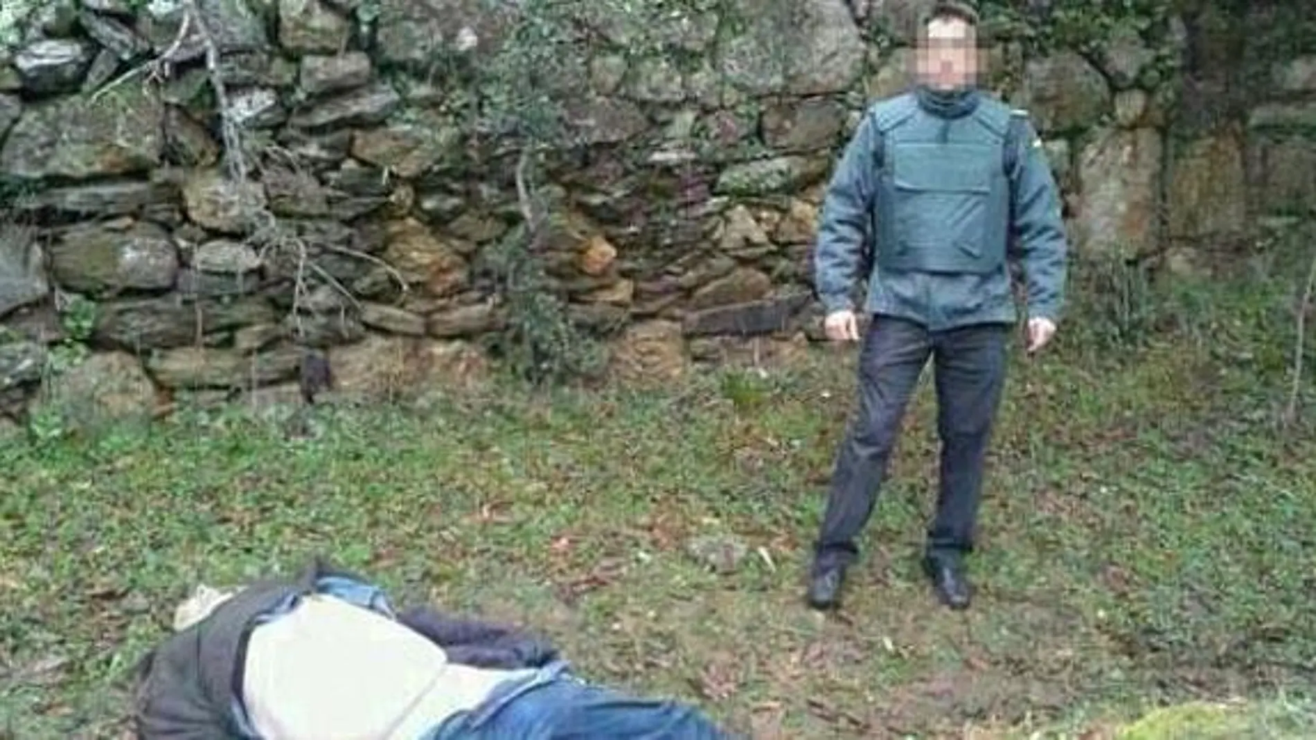Imagen difundida por el guardia civil y por la que ha sido sancionado