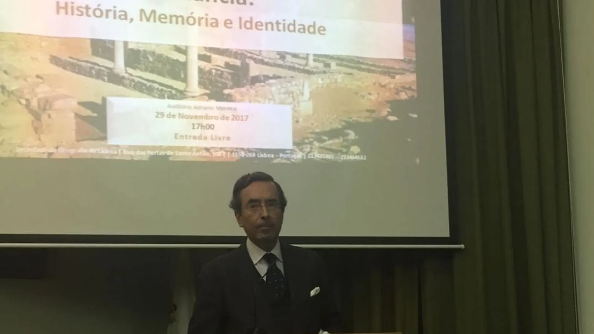 Amalio de Marichalar expone en Lisboa la importancia numantina