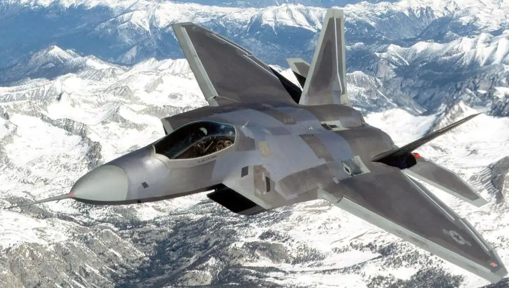 Imagen de archivo de un F-22 Raptor