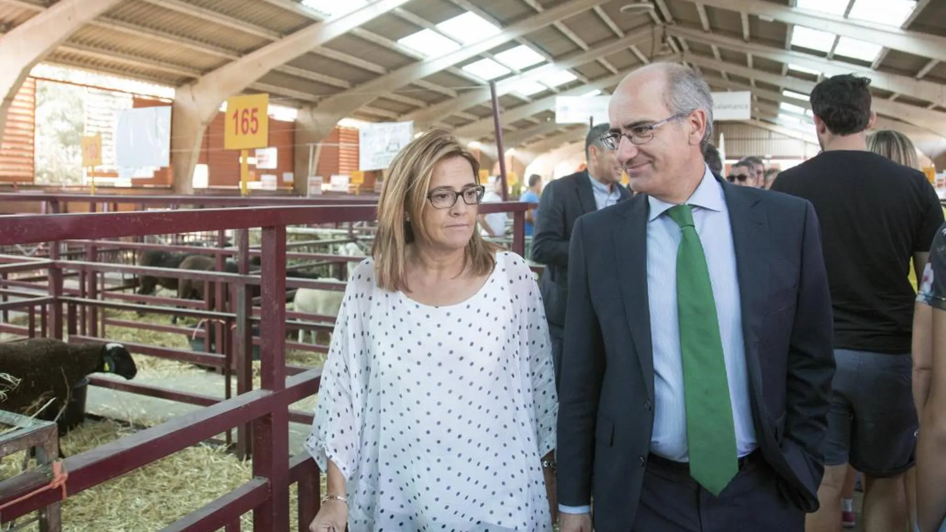 Javier Iglesias y Mayte Martín en el marco de la Feria Salamaq 2017