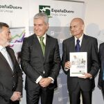 José Luis Fanjul, Carlos Ranera, Francisco García y Felisa Becerra, presentan las previsiones económicas de Castilla y León