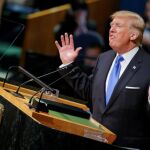 El presidente de Estados Unidos, Donald Trump, en la Asamblea de la ONU