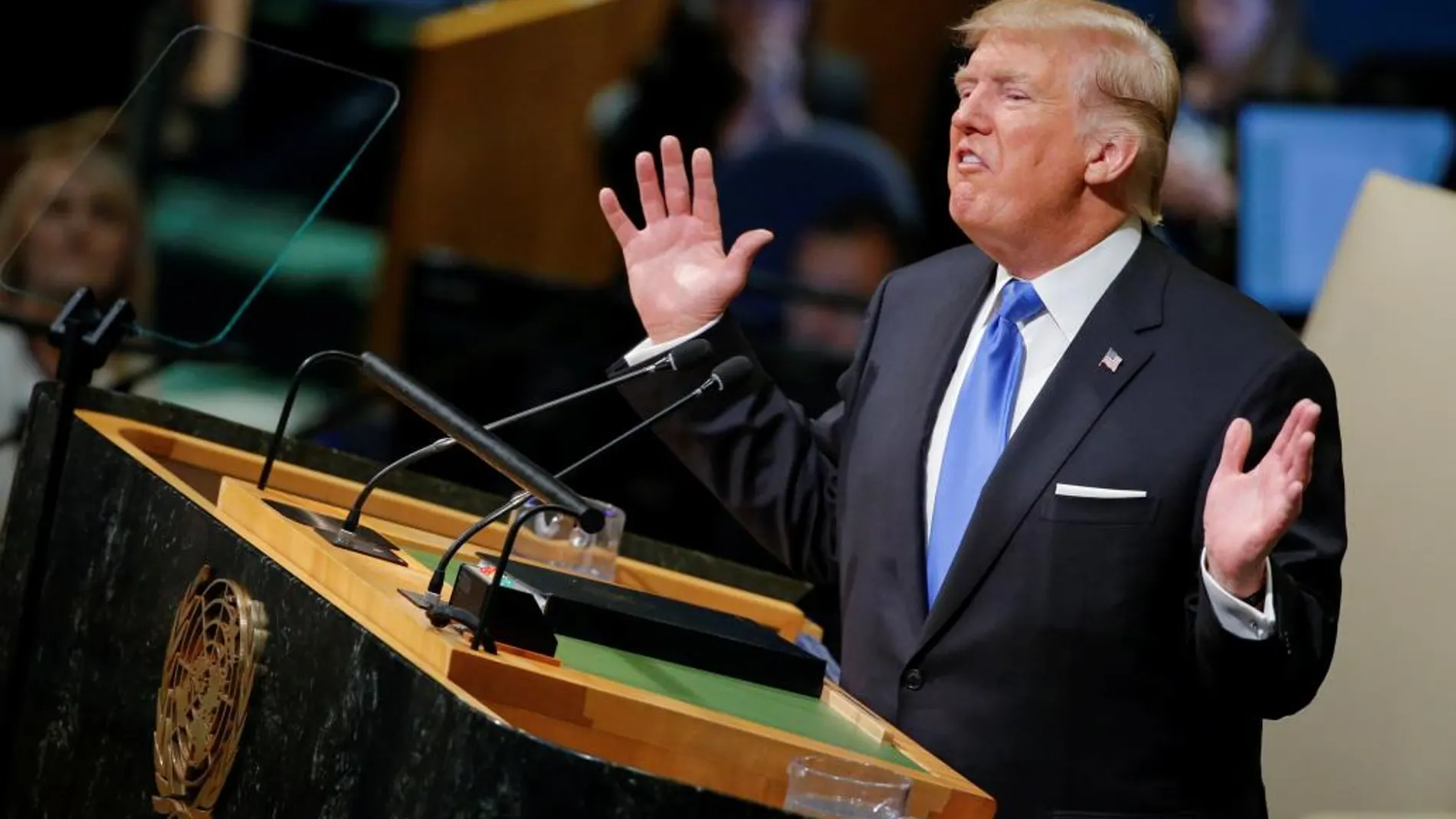 El presidente de Estados Unidos, Donald Trump, en la Asamblea de la ONU