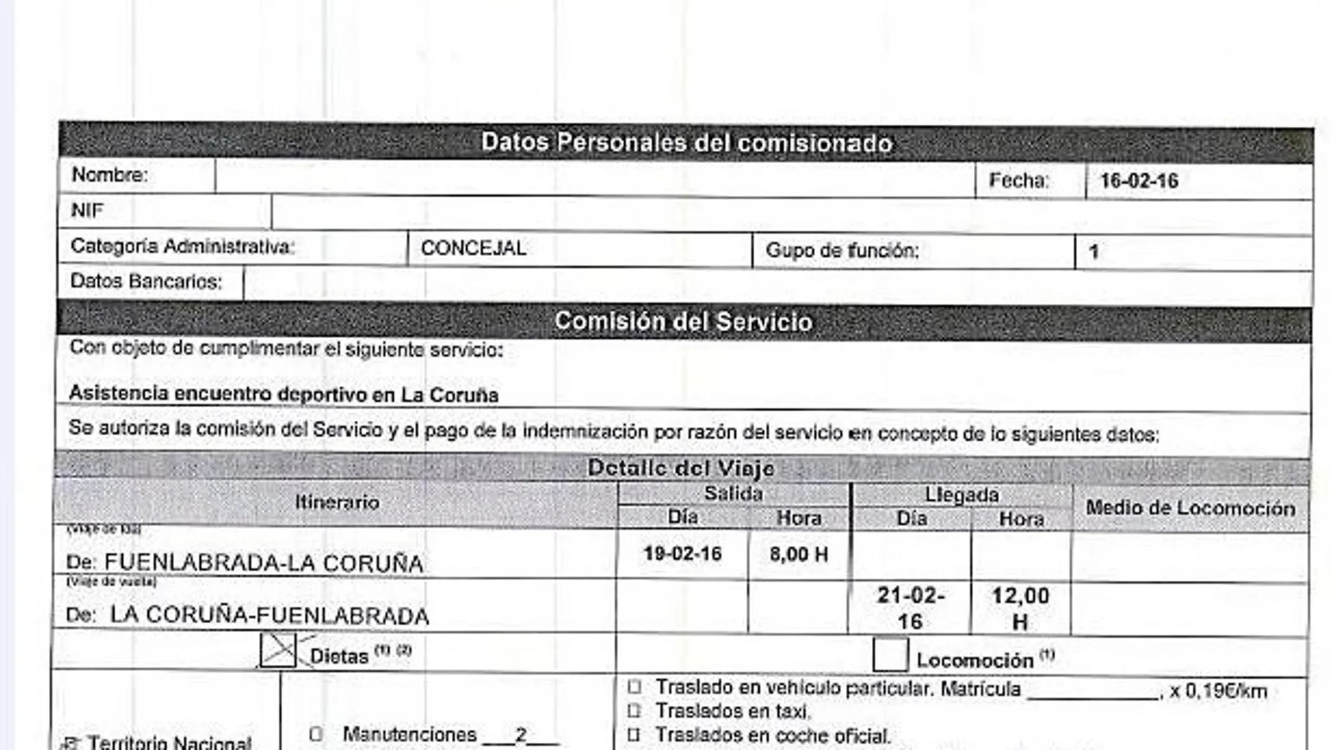 Ayuntamiento de Fuenlabrada: 600 euros en dietas para ir a la Copa del Rey de baloncesto