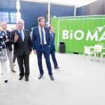 Pilar del Olmo asiste a la inauguración de Expobiomasa junto a Javier Díez, Óscar Puente y Ángela de Miguel