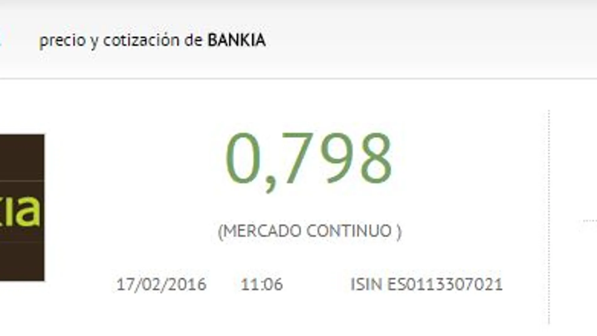 Las acciones de Bankia suben más de un 4%