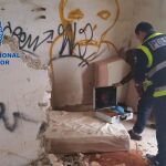 Casa abandonada en un descampado del término municipal de San Vicente del Raspeig donde se perpetraron algunos de los abusos.