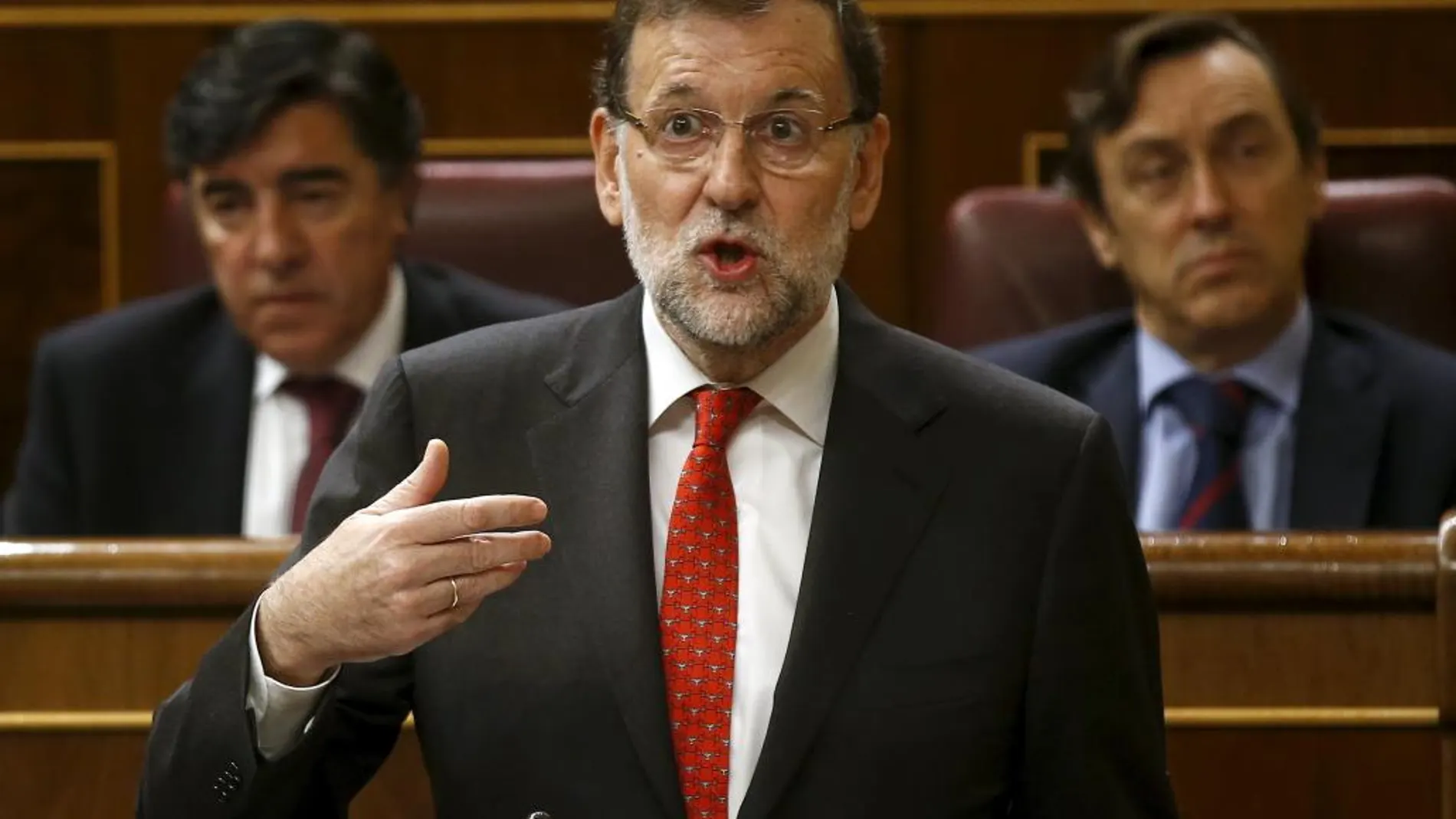 Mariano Rajoy durante la sesión de control en el Congreso