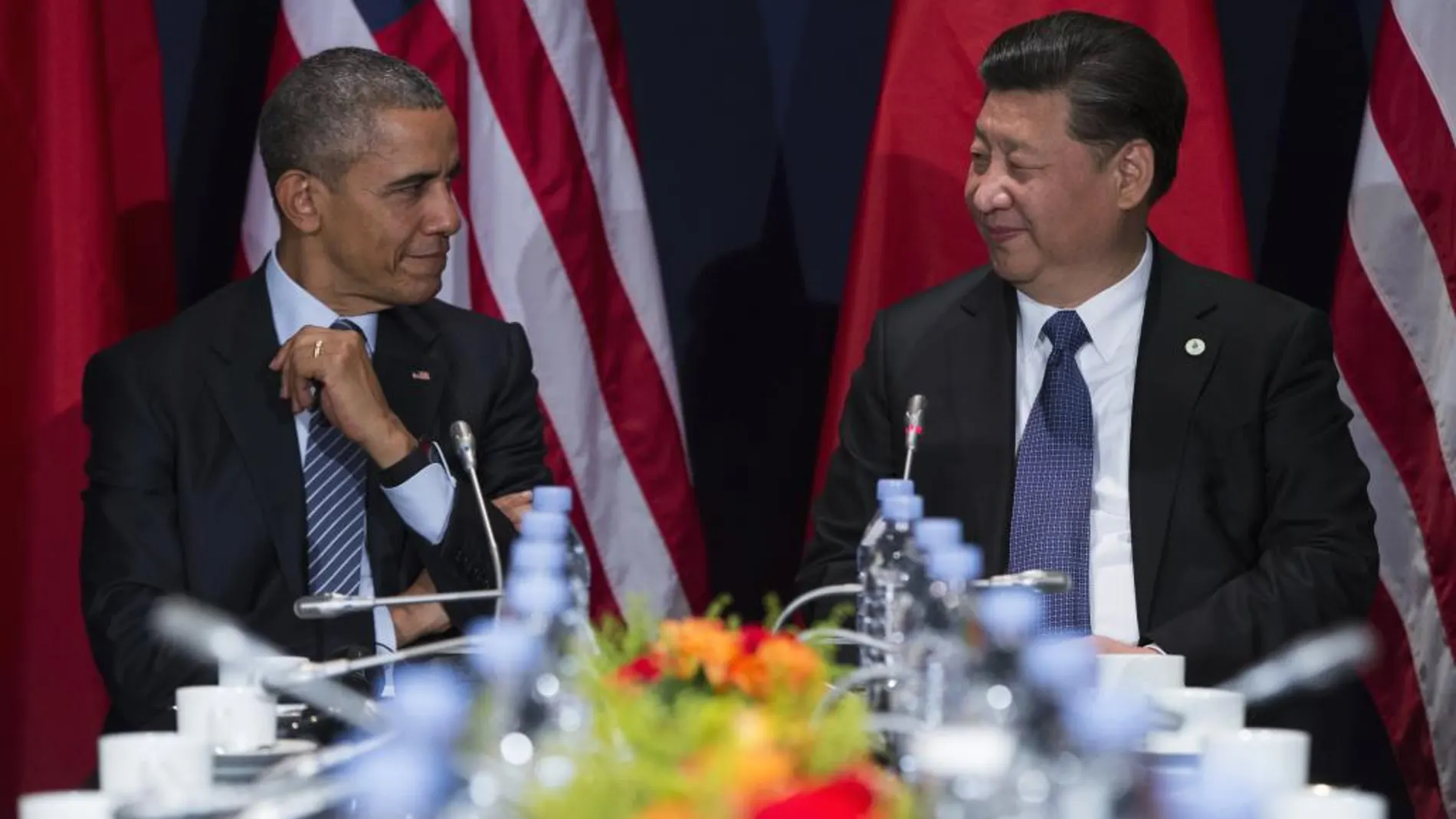 El presidente de EEUU, Barack Obama, y su homólogo chino, Xi Jinping, en una reunión anterior en 2015.