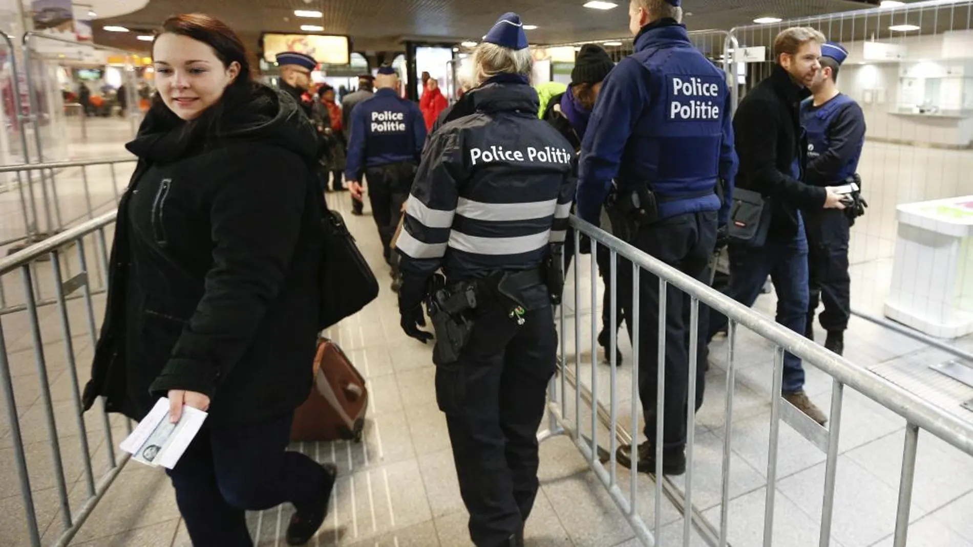 Controles policiales en Bruselas