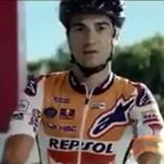 Dani Pedrosa, en uno de los spots