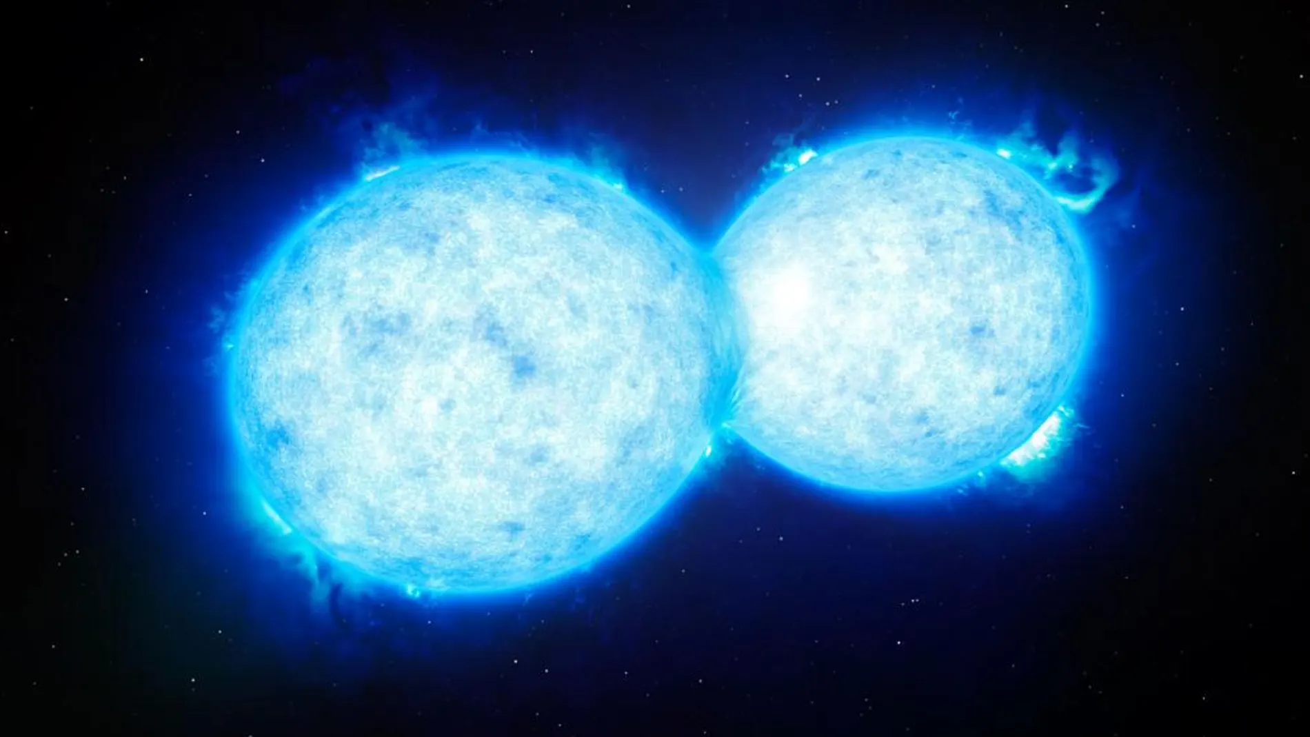 Los dos astros están a 160.000 años luz del planeta Tierra