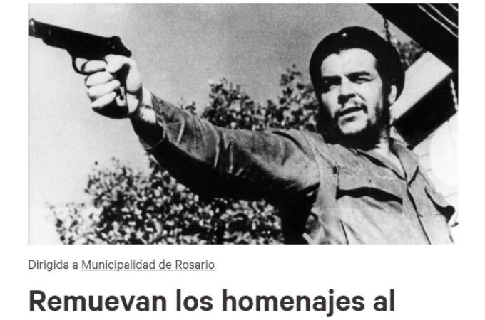 Lanzan una petición en Rosario para retirar los monumentos al Che Guevara