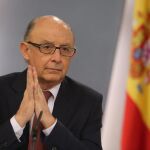El ministro de Hacienda y de Administraciones Públicas en funciones, Cristóbal Montoro