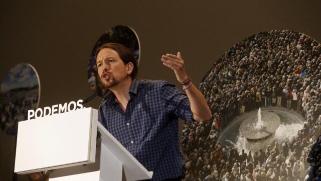 El secretario general de Podemos, Pablo Iglesias