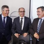 Javier Cepedano, Pedro Pisonero y Nicolás González, en las Jornadas en León