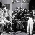 De izda. a dcha., McCartney, Lennon, Starr y Harrison en los vaporosos tiempos del «All you need is love»