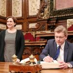 La alcaldesa recibió ayer la visita del alcalde de Copenhague, Frank Jensen