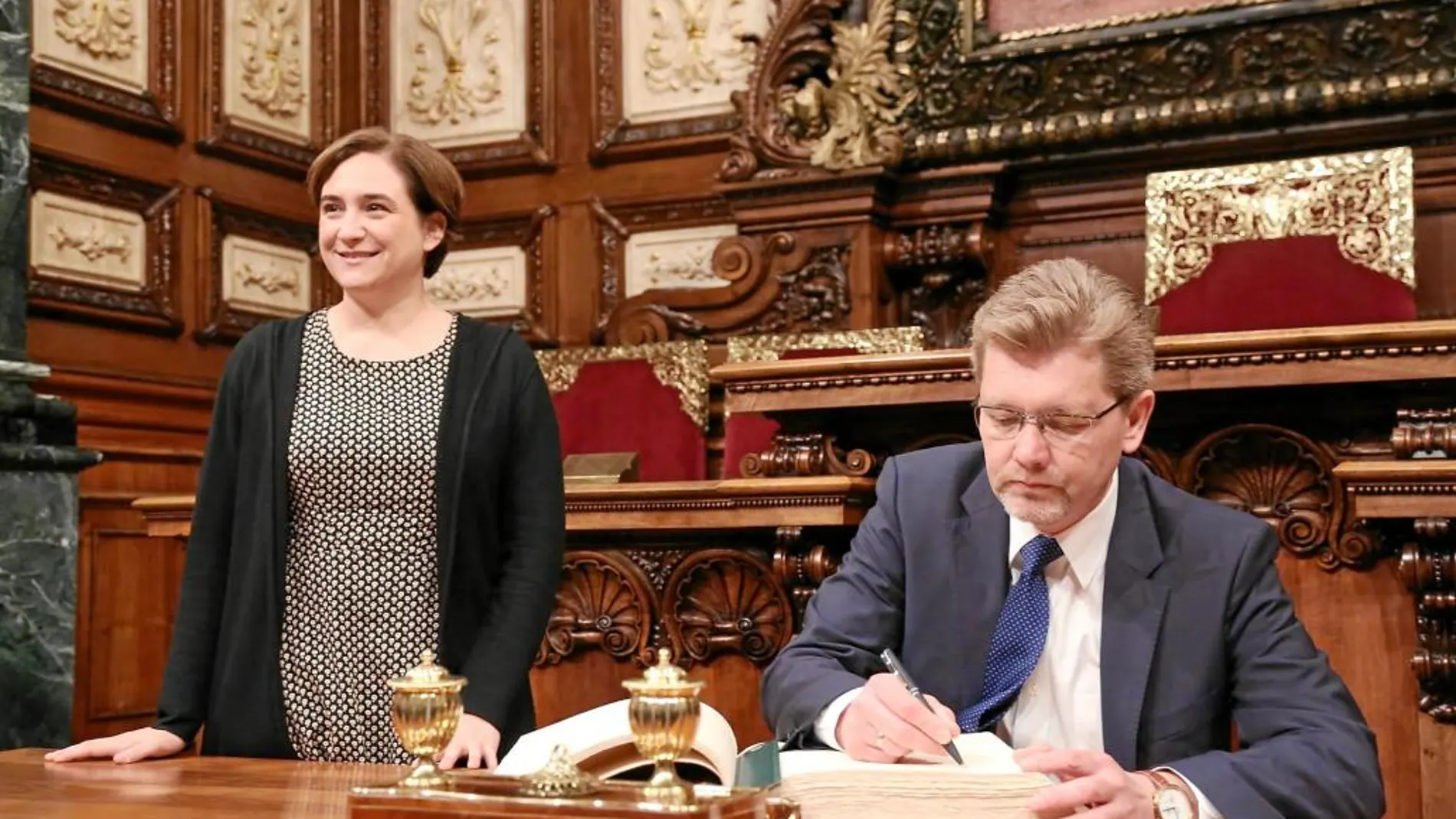 La alcaldesa recibió ayer la visita del alcalde de Copenhague, Frank Jensen
