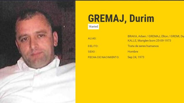 Ficha de Europol de Gremaj