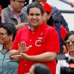 «Nicolasito», hijo del presidente venezolano, en un acto de apoyo a las elecciones constituyentes