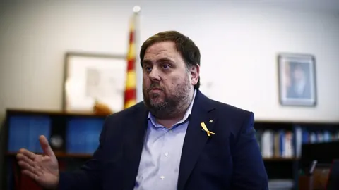 El presidente de ERC, Oriol Junqueras