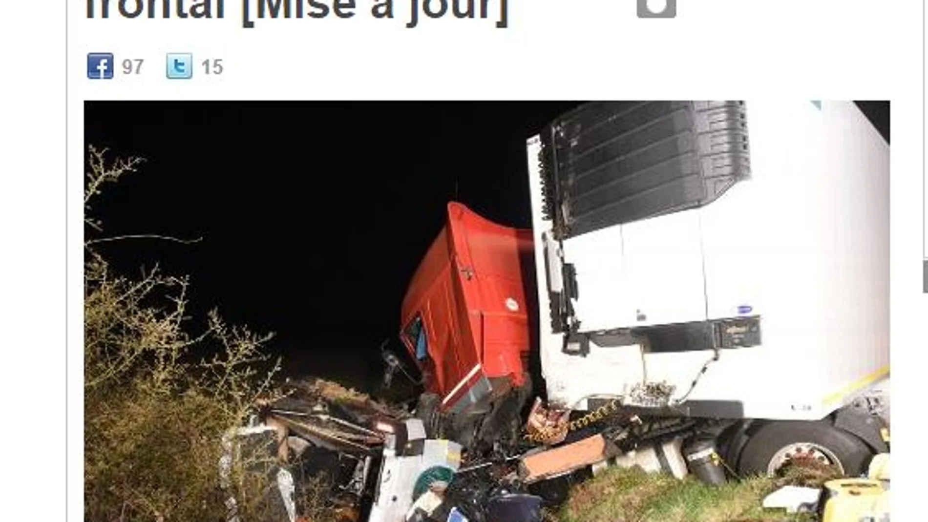 el diario regional La Montagne ha publicado fotos del accidente en su página web