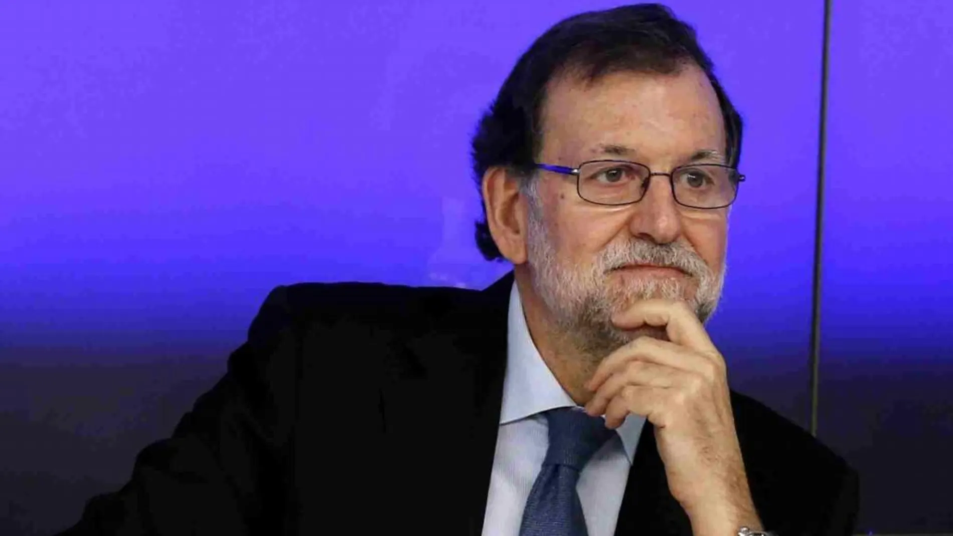 El jefe del Ejecutivo en funciones y presidente del PP, Mariano Rajoy, al inicio del Comité Ejecutivo Nacional de la formación.